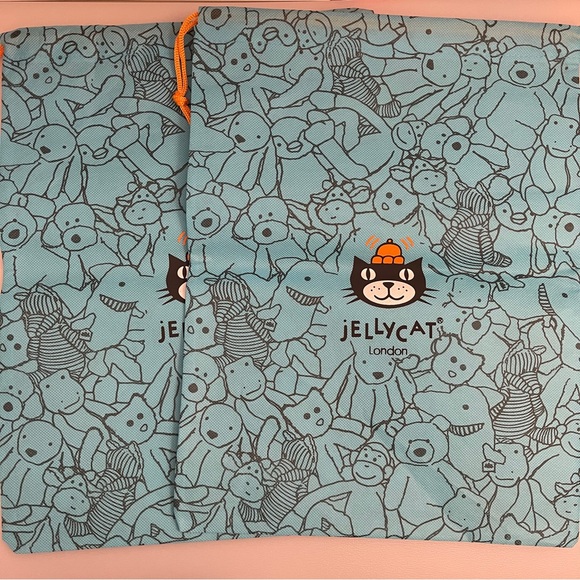 Jellycat Handbags - Jellycat London Dust Bag Sack Drawstring Gift Bag 15.5" x 11" Medium set of 2